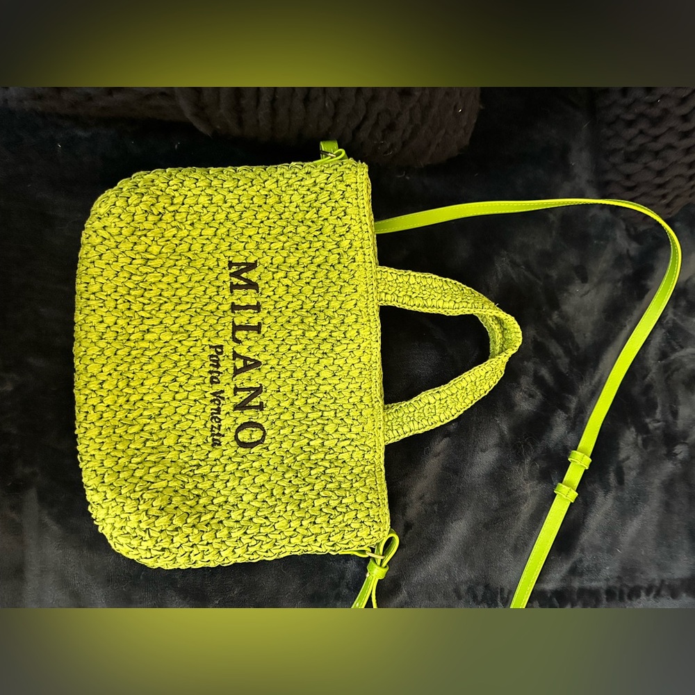 Beautiful green vacation ready purse